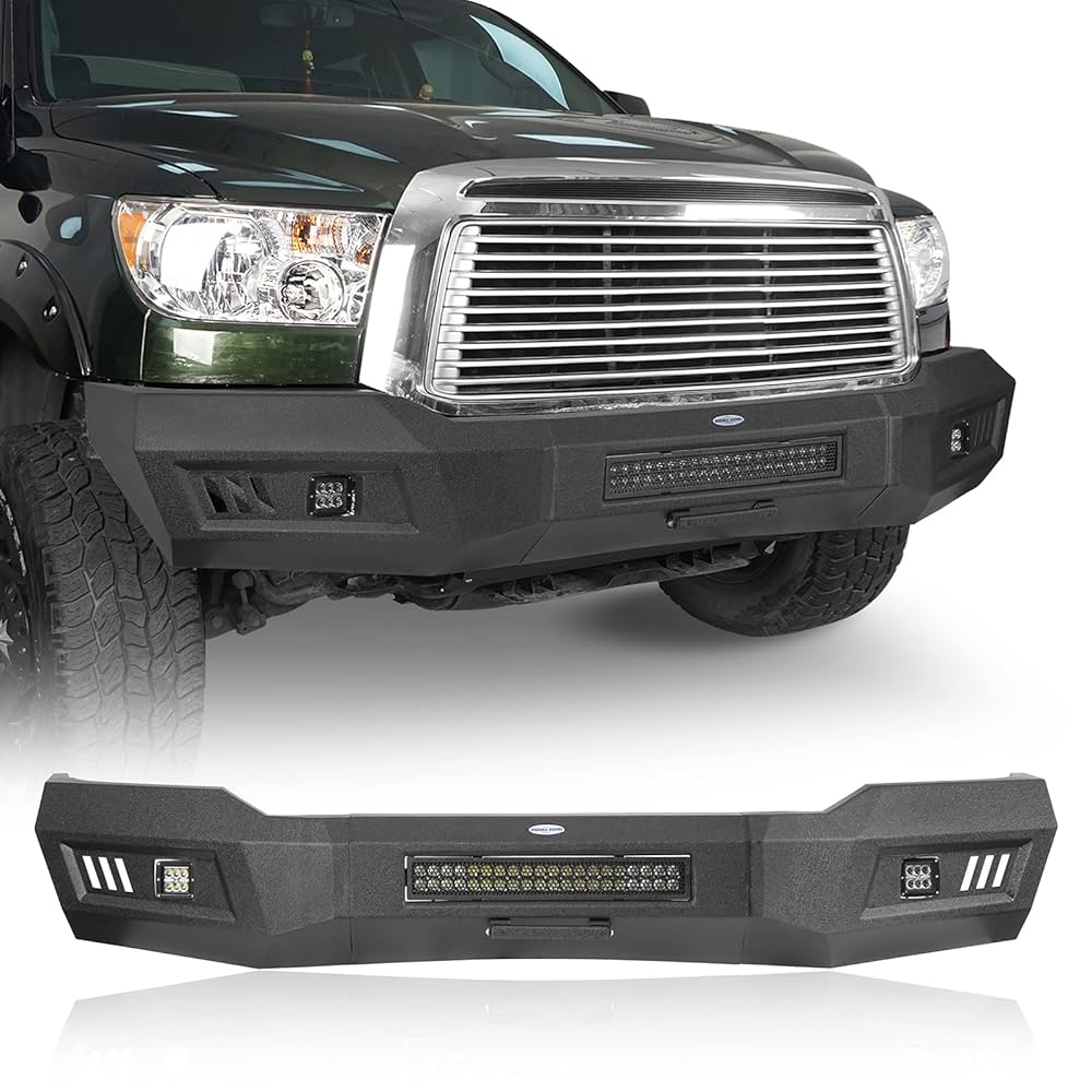 Tundra　英語版 Hooke Road Tundra Front Bumper w/LED Lights & License Plate